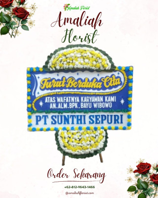 Papan Bunga Duka di Kutawaluya