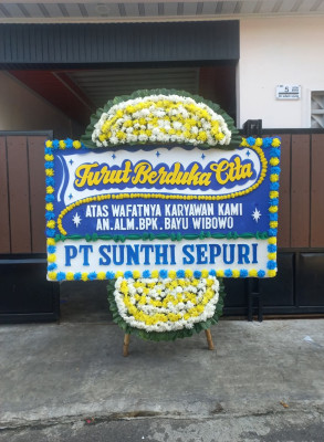 Papan Bunga Duka di Kutawaluya